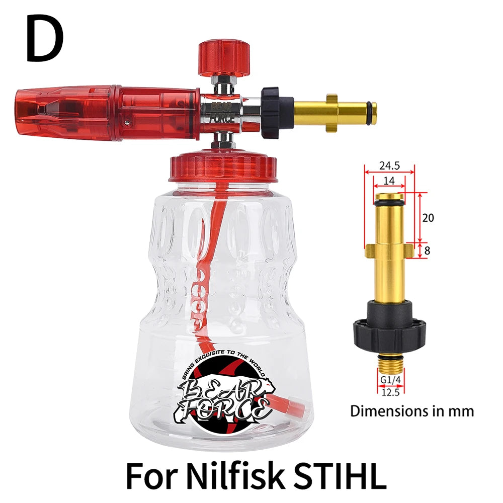 Red Aluminum Foam Lance Car Wash