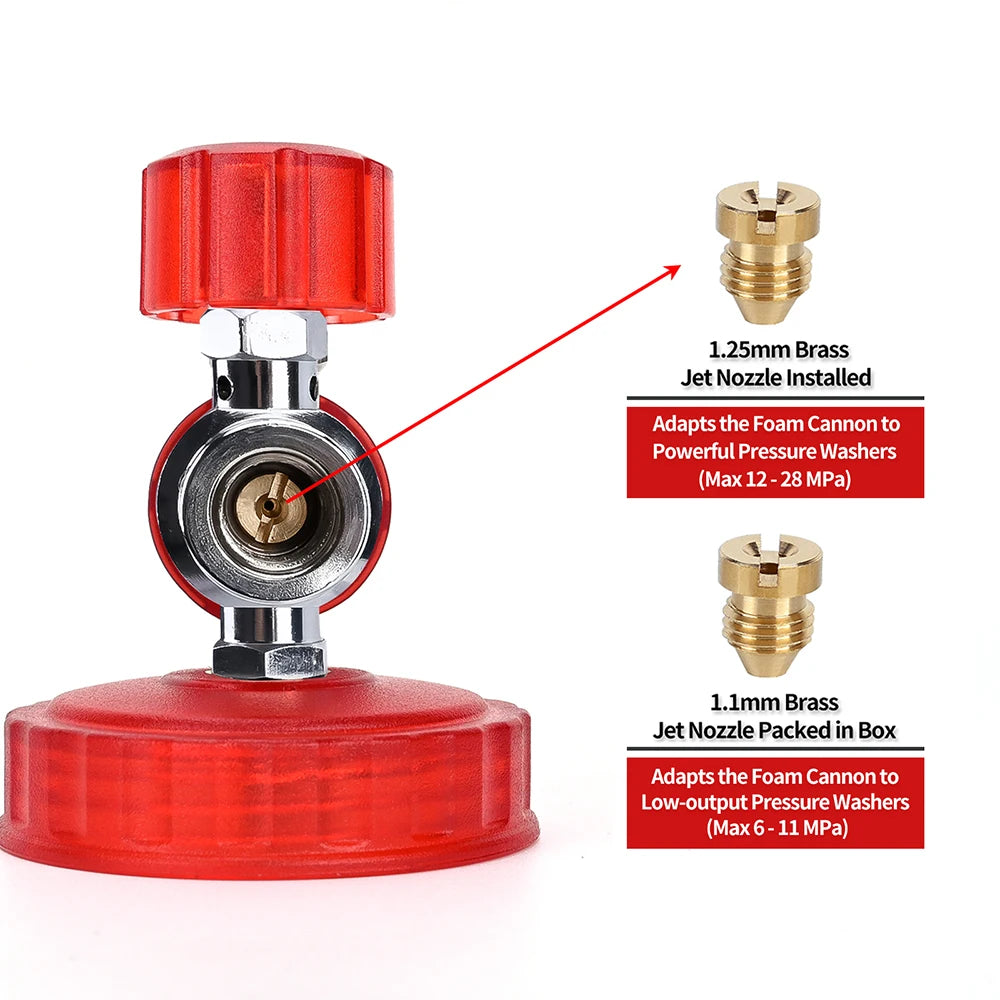 Red Aluminum Foam Lance Car Wash