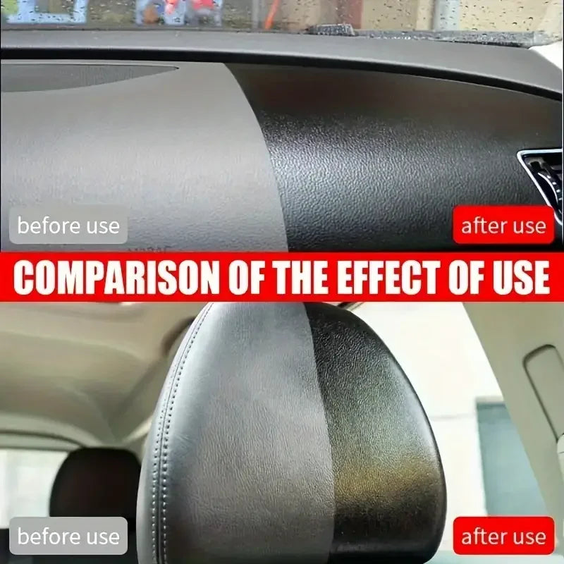 Car interior and panel renewal wax coating agent