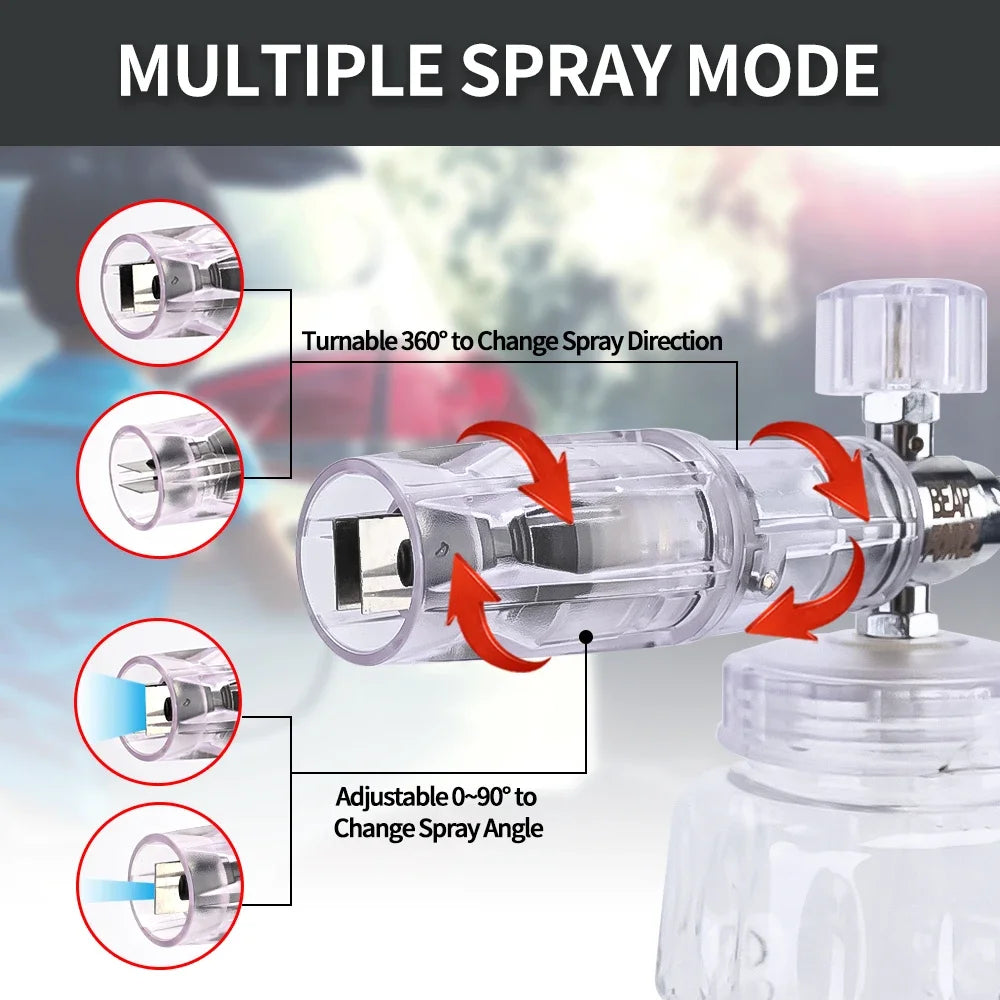 Clear Aluminum Foam Lance Car Wash
