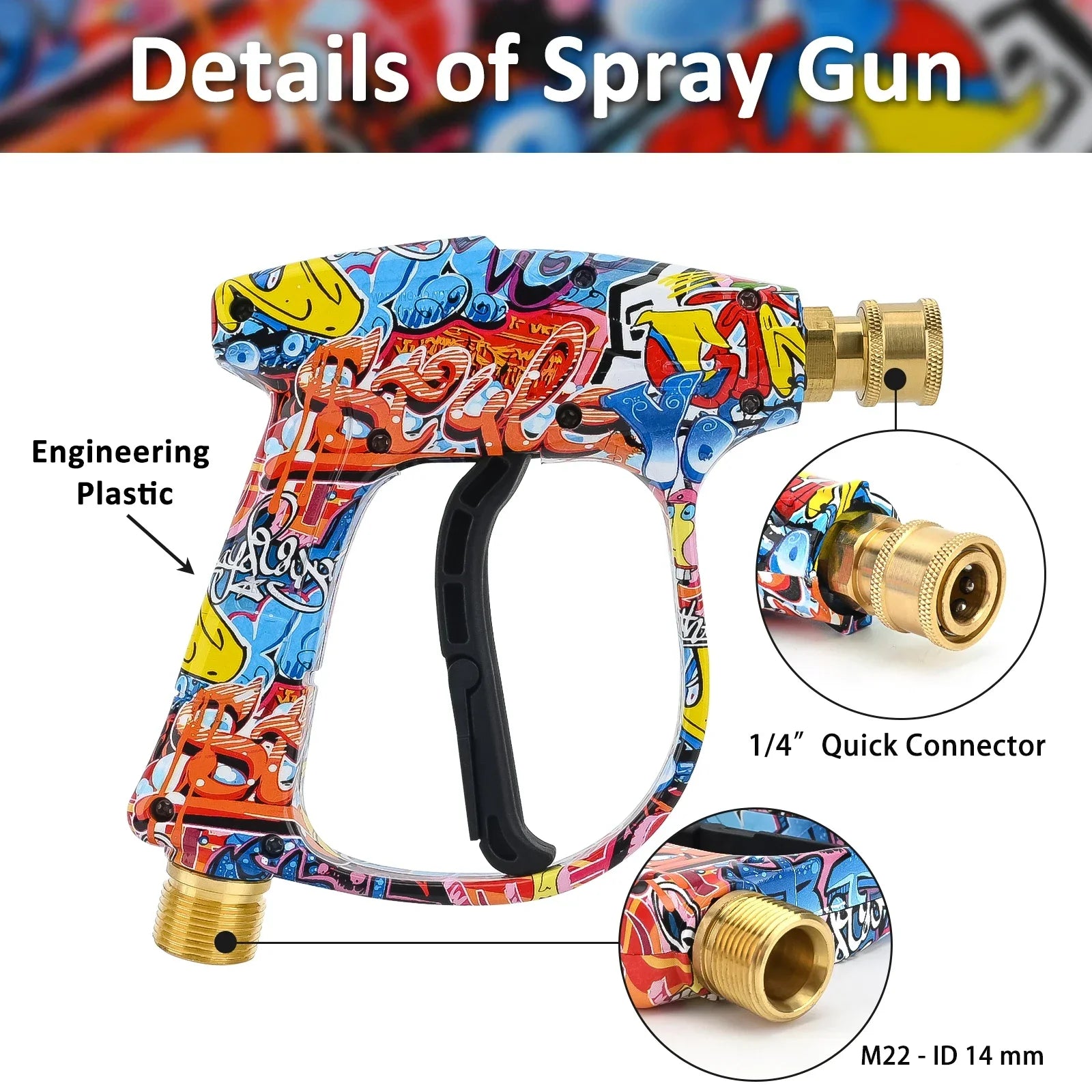 Graffiti Pressure Washer Gun Kit for Car Cleaning