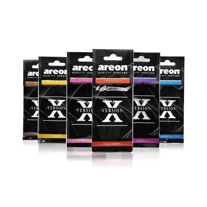 X Version Car Air Refresher Natural Tea Paper Interior Hanging