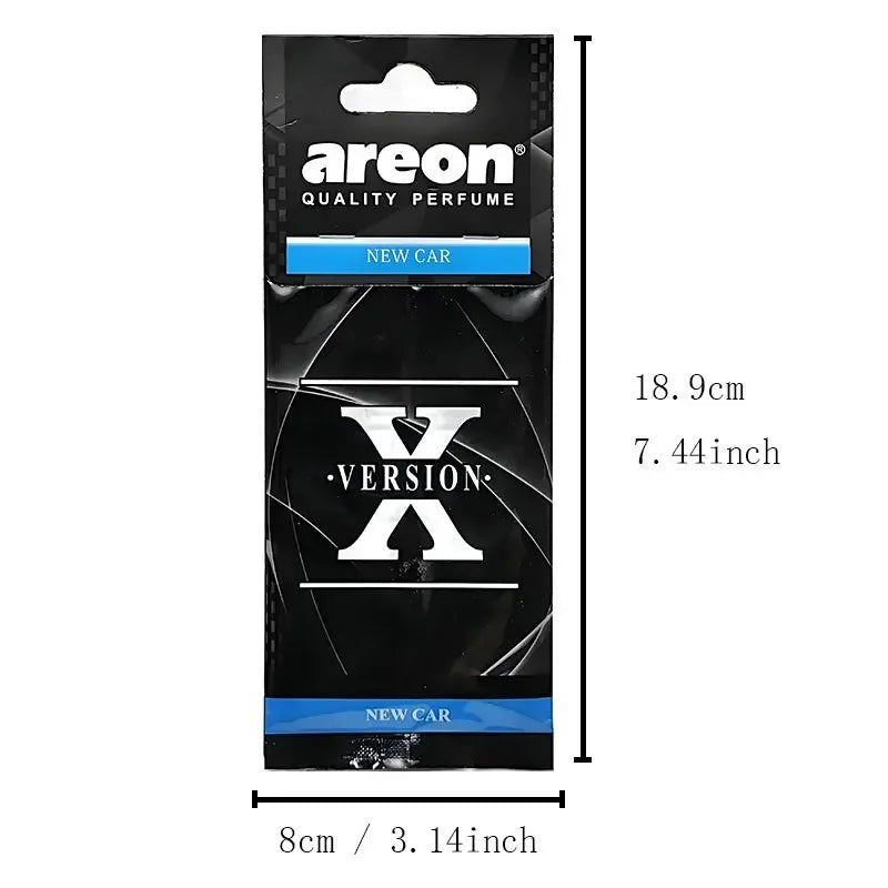 X Version Car Air Refresher Natural Tea Paper Interior Hanging