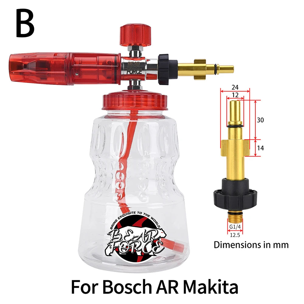 Red Aluminum Foam Lance Car Wash