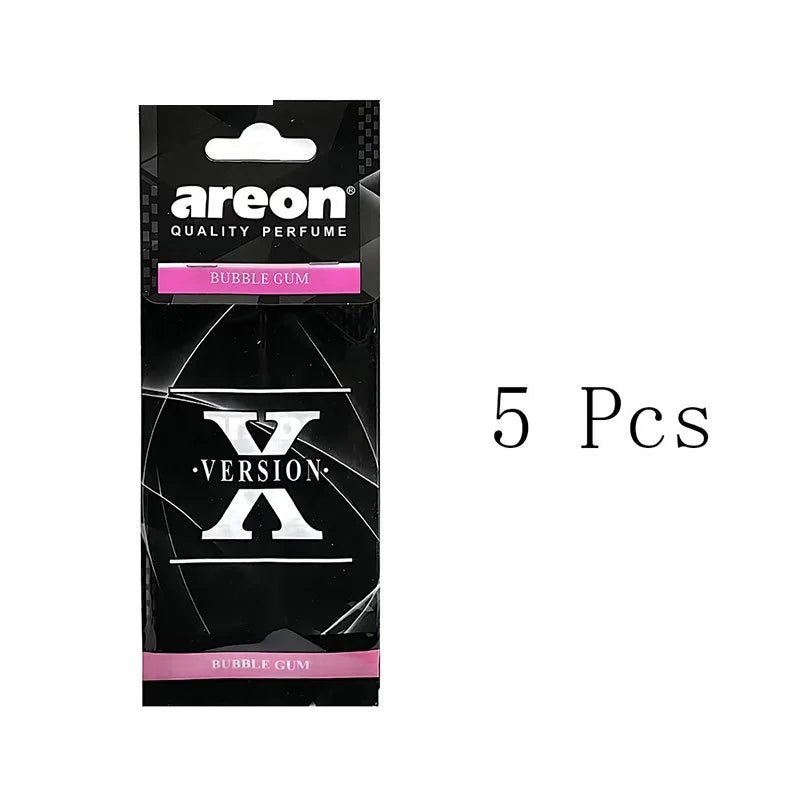 X Version Car Air Refresher Natural Tea Paper Interior Hanging