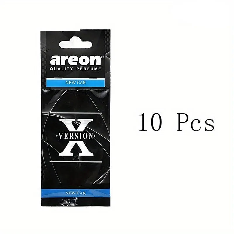 X Version Car Air Refresher Natural Tea Paper Interior Hanging