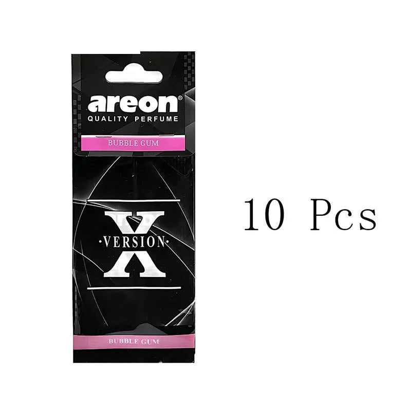 X Version Car Air Refresher Natural Tea Paper Interior Hanging