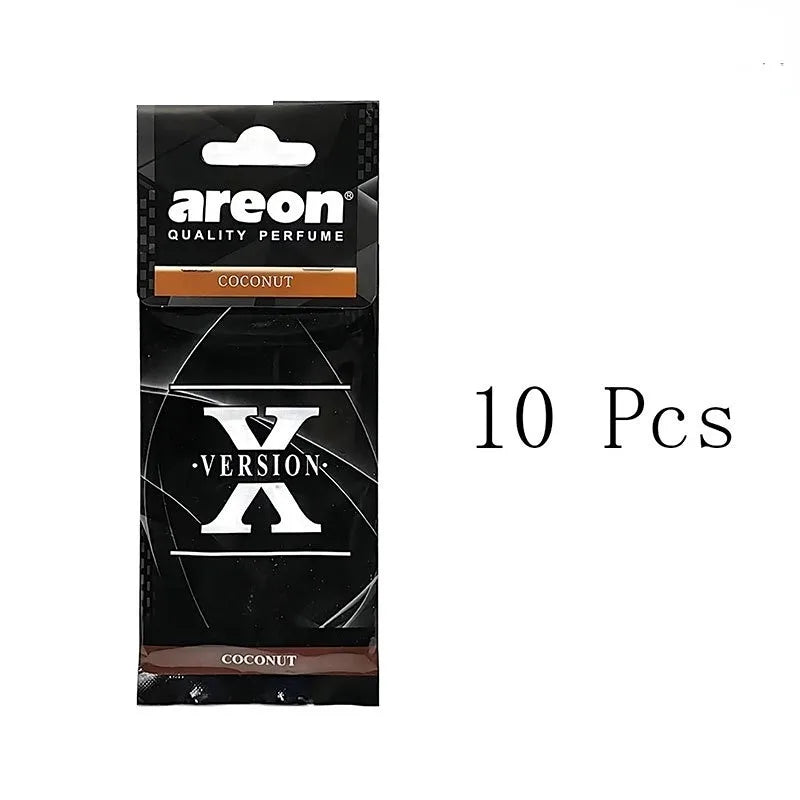 X Version Car Air Refresher Natural Tea Paper Interior Hanging