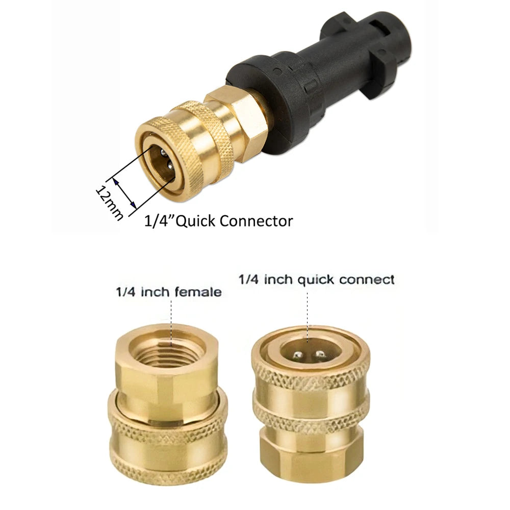 Pressure Washer Quick Connector 1/4" to Spray Gun