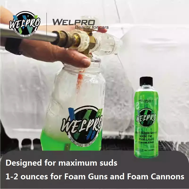 Car Wash Shampoo Cleaning Foam Cannon Liquid 120ml - 3.78l