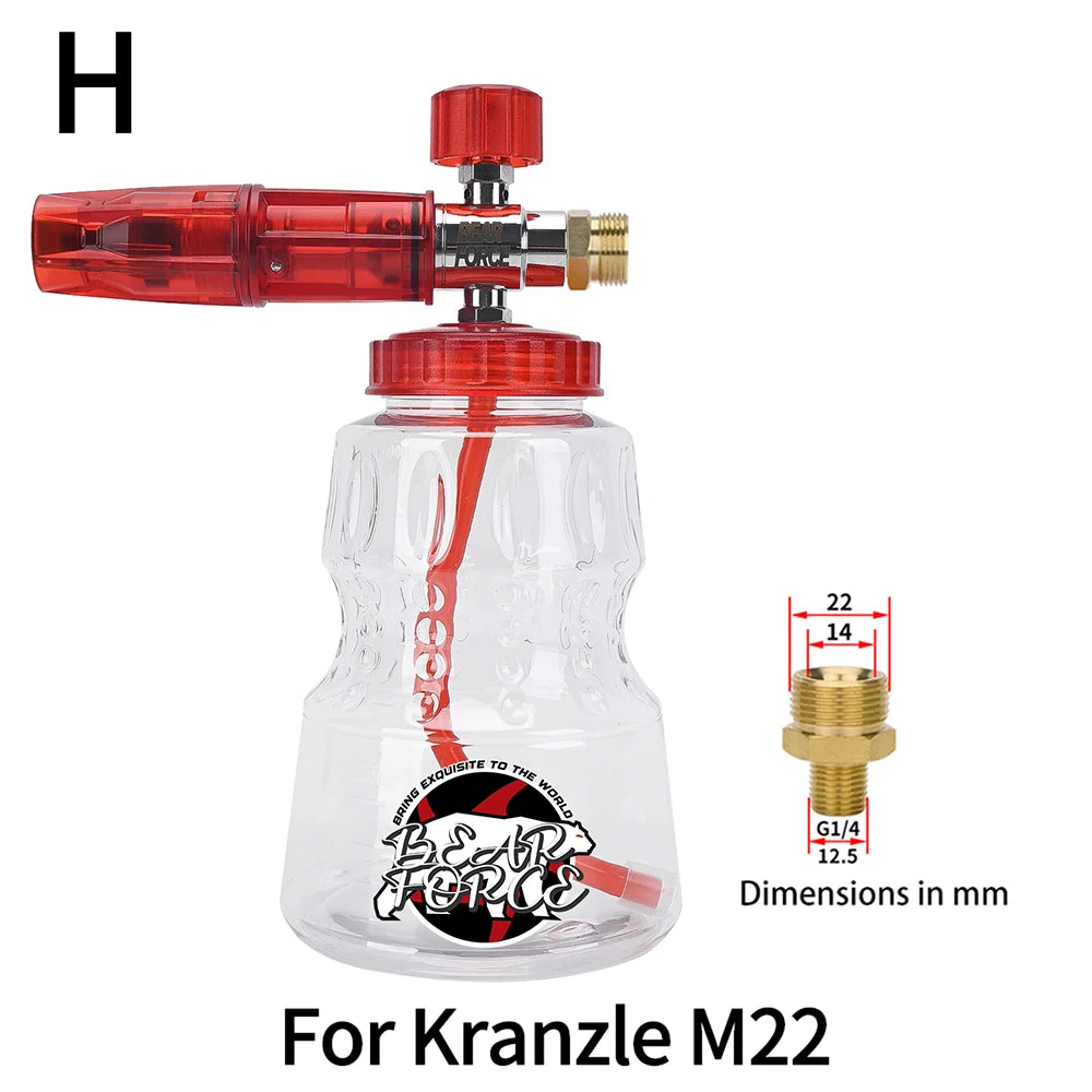 Red Aluminum Foam Lance Car Wash