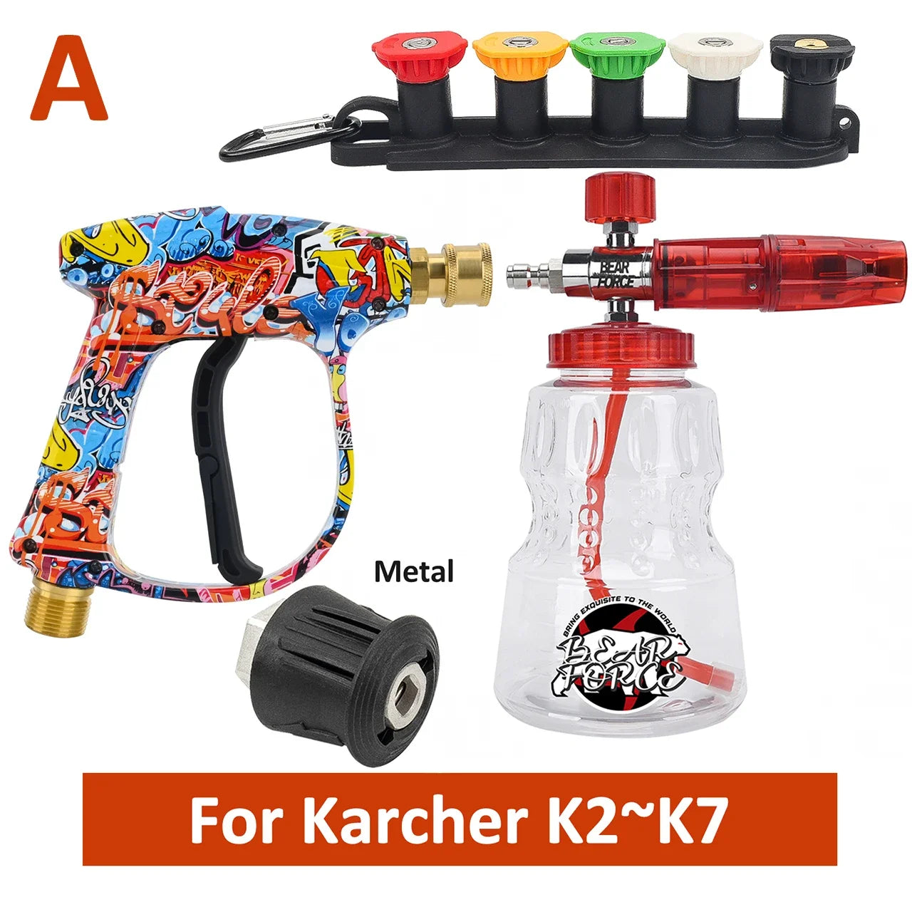 Graffiti Pressure Washer Gun Kit for Car Cleaning