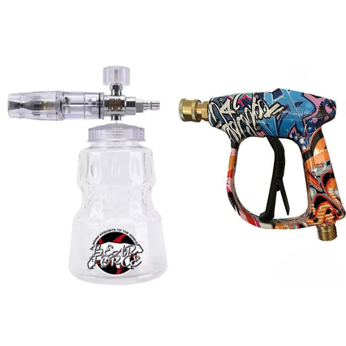 Blue Graffiti Style High Pressure Gun