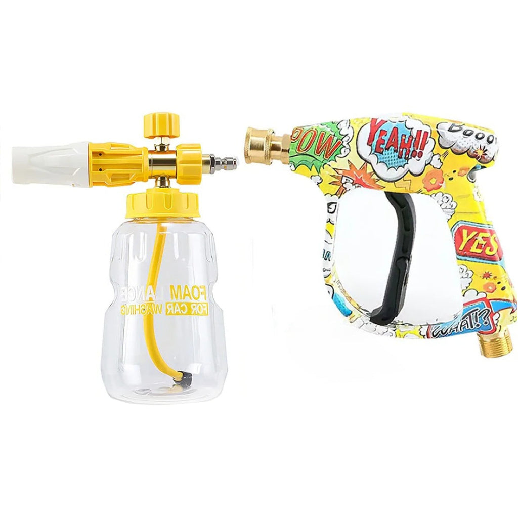 Yellow Stylish Car Wash Gun